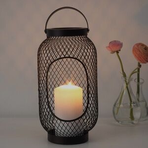IKEA Black Metal Lantern Topping